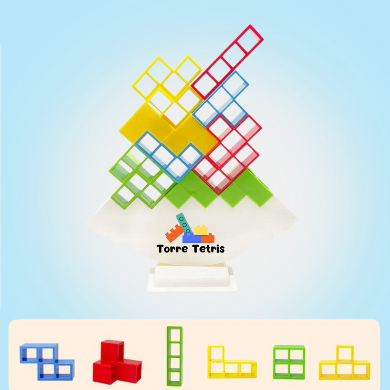 Jogo Tetris em Equipe para Crianças e Adultos - Torre Tetris™