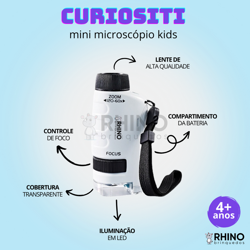 Microscópio Portátil - Curiositi™