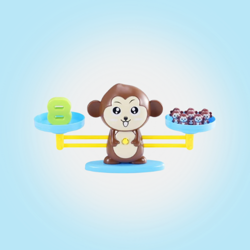Balança dos Macacos Matemáticos - Brinquedo Educacional
