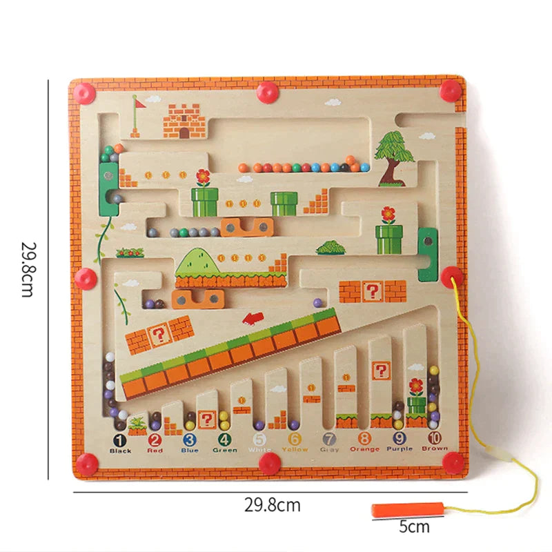 Labirinto Magnético de Aventuras - Brinquedo Educativo
