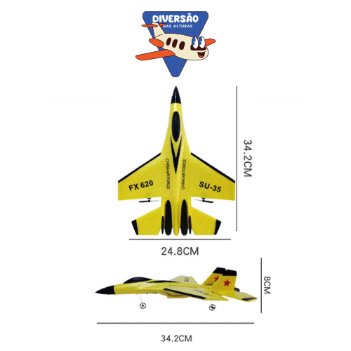 Avião de Controle Remoto - Caça FX SU-35™
