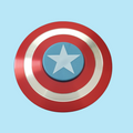 Spinner Escudo Capitão América em Miniatura - [Alumínio Similar ao Vibranium]