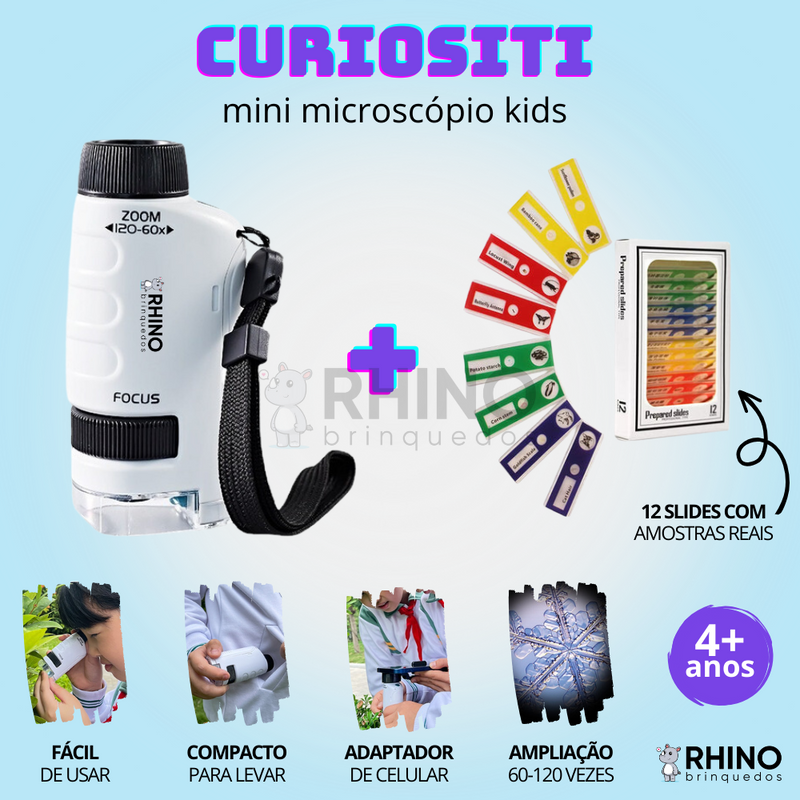 Microscópio Portátil - Curiositi™