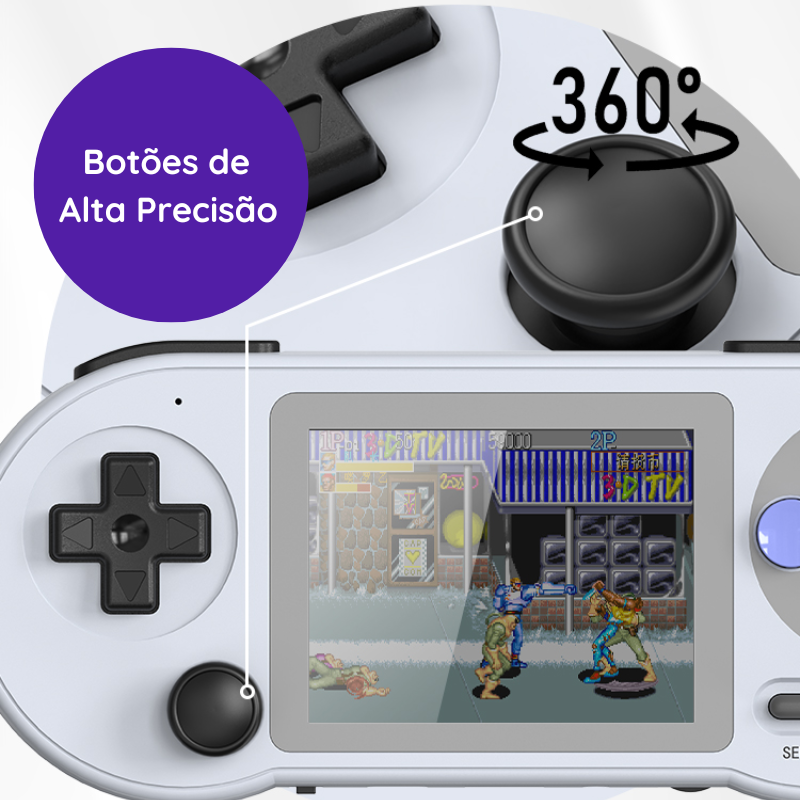 Game Retrô PlayPort™ Original com + de 6000 Jogos