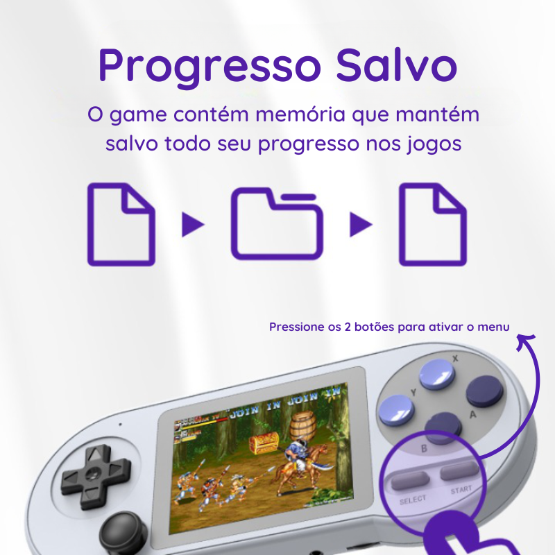 Game Retrô PlayPort™ Original com + de 6000 Jogos