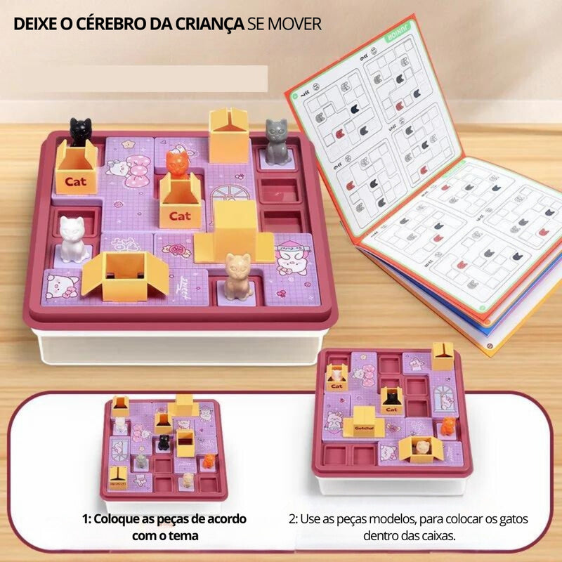Quebra Cabeça Montessori - Gato in Boxes™