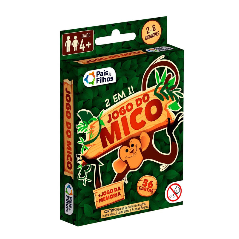 Jogo Do Mico + Jogo Da Memoria 2 Em 1 - Pais & Filhos