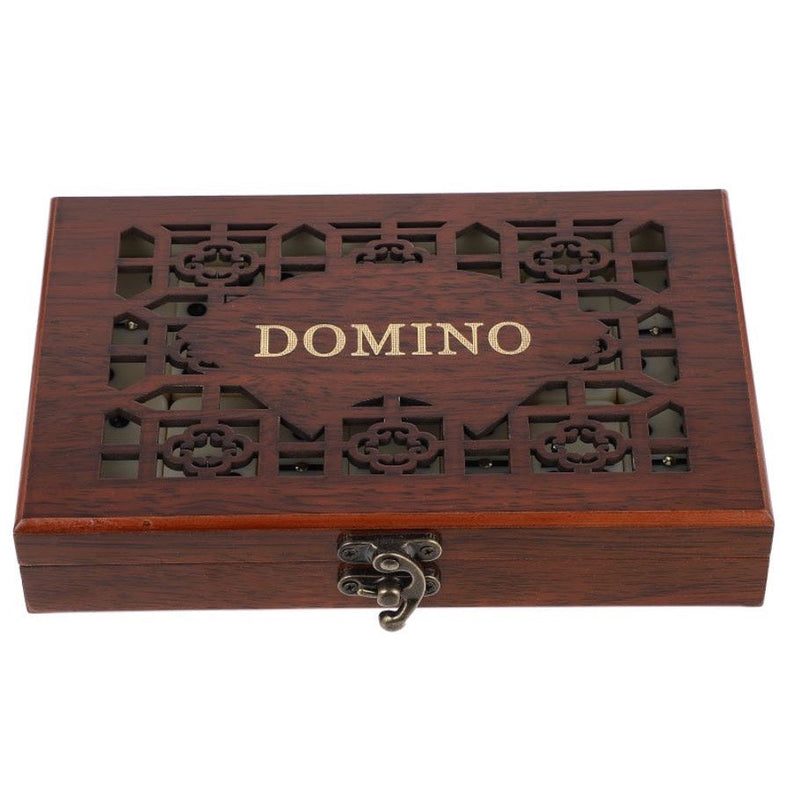 Jogo de Domino Profissional - 28 Peças + Caixa Luxo Madeira (BRINDE)