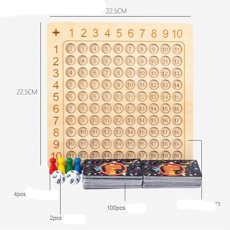 Jogo de Tabuleiro Multiplicação e Adição