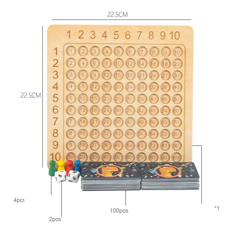 Jogo de Tabuleiro Multiplicação e Adição